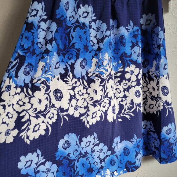 London Times Woman's Blue and white Dress - Picture 4 of 6